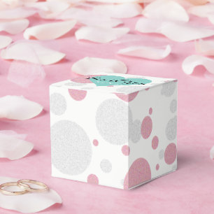 Rosa blaue Baby-Enthüllung Sprinkle-Shower-Tiara-P Geschenkschachtel