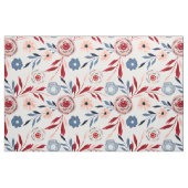Rosa, blaue Blumen. Stoff (Yard (91,4 cm))