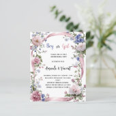 Rosa blaue Blumenjungen Mädchen Geschlecht offenba (Stehend Vorderseite)