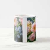 Rosa Blaue delikate Blume Kaffeetasse (Mittel)