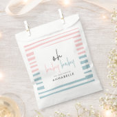 Rosa-blaue Duschtypografie Geschenktütchen (Ausgeschnitten)