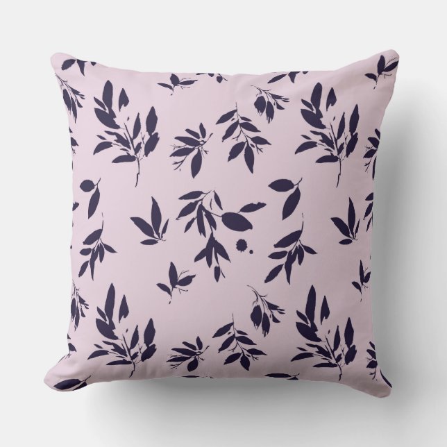 Rosa/blaue Flohdesignerin/ Throw Kissen (Vorderseite)