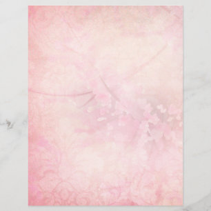 Rosa blaue Flora und Damaskus - Scrapbook Paper