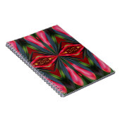 Rosa blaue Formen Abstraktes Kunstmuseum Notizblock (Rechte Seite)