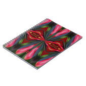 Rosa blaue Formen Abstraktes Kunstmuseum Notizblock (Linke Seite)