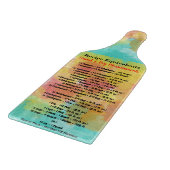 Rosa blaue gelbe Wasserfarbe Rezeptur Äquivalent Schneidebrett (Ecke)