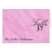 Rosa blaue Hochzeitskarten (Vorderseite (Horizontal))