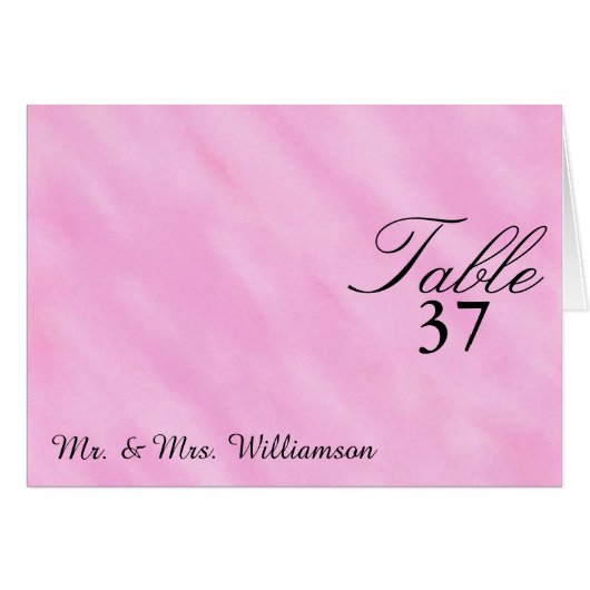 Rosa blaue Hochzeitskarten (Vorderseite (Horizontal))