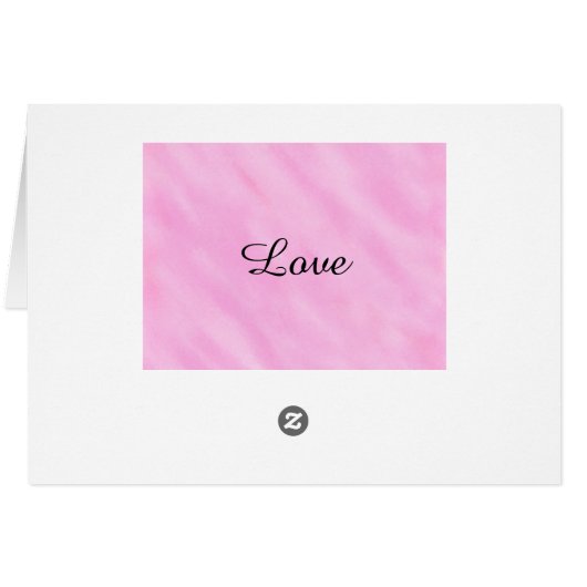 Rosa blaue Hochzeitskarten (Rückseite Horizontal)