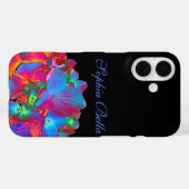 Rosa blaue lila blumenfarbene Blumensorte Case M (Rückseite (Horizontal))