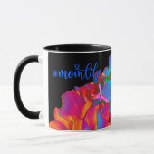 Rosa blaue lila blumenfarbene Blüte Tasse (Links)