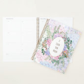 Rosa blaue lila Hydrangeform 1 Muster Planer (Anzeige)