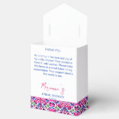 Rosa blaue mexikanische Fliesen Brautparty Geschenkschachtel (Geöffnet)