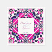 Rosa blaue mexikanische Tischtennisplatte Serviette (Vorderseite)