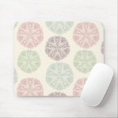 Rosa blaue Pastellfarbe Mandala Muster Mousepad (Mit Mouse)