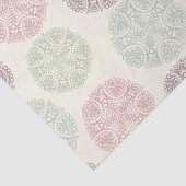 Rosa blaue Pastellfarbe Mandala Muster Seidenpapier (Ausschnitt)