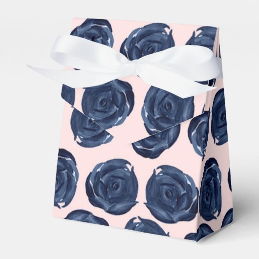 Rosa Blaue Rose Weinberge Hütte Hochzeit Geschenkschachtel (Vorderseite)