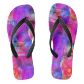 Rosa, blaue, rote Textur Badesandalen (Fußbett)