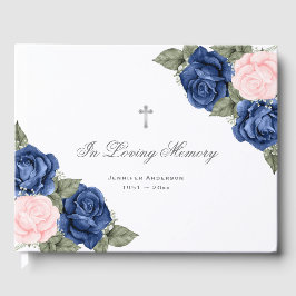 Rosa blaue Silberblume in der Liebesgedächtnisbeer Gästebuch