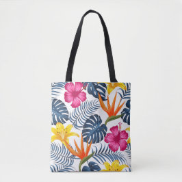 Rosa blaue tropische Schultertasche Tasche