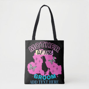 Rosa blaue und schwarze Mutter der Groom Tote Tasc Tasche