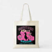 Rosa blaue und schwarze Mutter der Groom Tote Tasc Tragetasche (Rückseite)