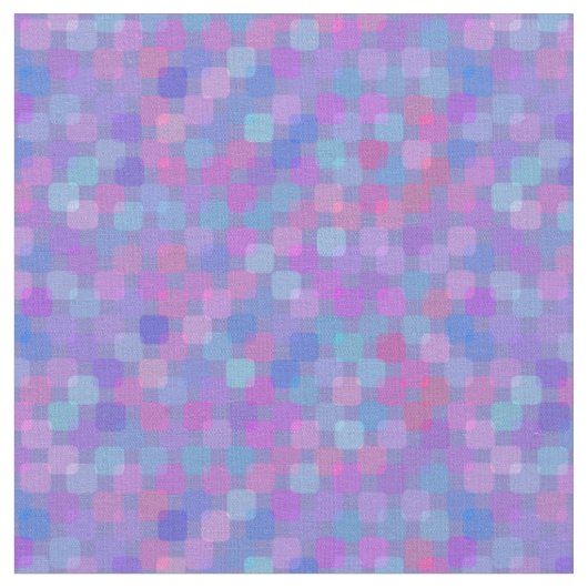Rosa, blaue und violette Quadrate Stoff (Nahaufnahme)
