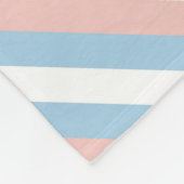 Rosa, blaue und weiße Diagonalstreifen Fleecedecke (Ecke)