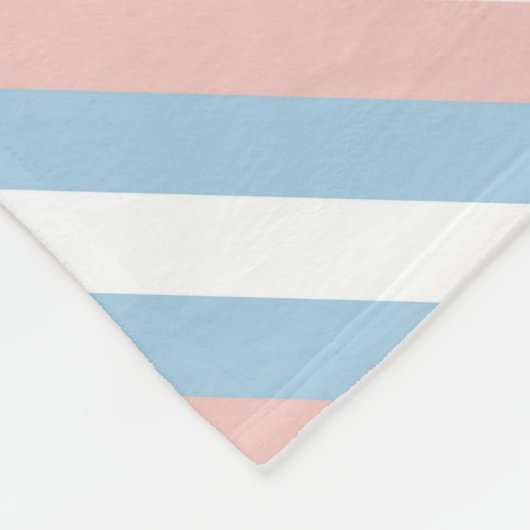 Rosa, blaue und weiße Diagonalstreifen Fleecedecke (Ecke)