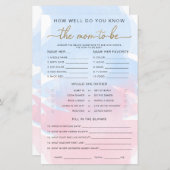 Rosa blaue Wasserfarbe Gold Kennen Mama zu spielen (Vorne/Hinten)