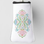 Rosa Blauer Abstract Golf Headcover (Rotieren 90)