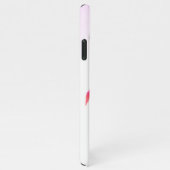 Rosa & Blauer Fisch oder Ihr Foto, schwarzer Name iPhone Hülle (Rechte Seite)