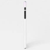 Rosa & Blauer Fisch oder Ihr Foto, schwarzer Name iPhone Hülle (Linke Seite)