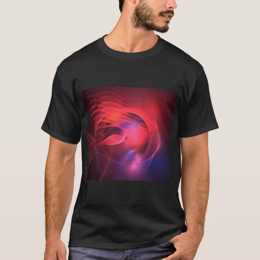Rosa Blauer Fisch T-Shirt (Vorderseite)