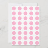 Rosa Blauer Geburtstag Einladung für Mädchen (Rückseite)