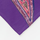 Rosa blauer Glitzer Herzenslust Fleece Kneipe Blan (Ecke)