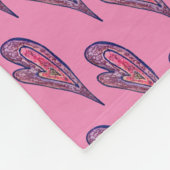 Rosa blauer Glitzer Herzenslust Fleece Kneipe Blan (Ecke)