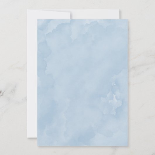 Rosa blauer Käse Eiscreme Brautparty Invik Einladung (Rückseite)