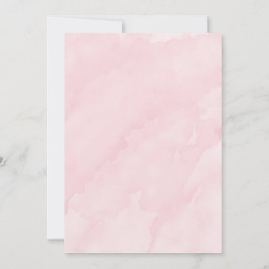 Rosa blauer Käse Eiscreme Brautparty Invik Einladung (Rückseite)