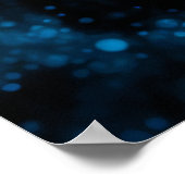 Rosa Blauer Khalk Zeichnend Fisch Poster (Ecke)