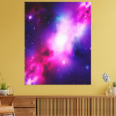 Rosa Blauer Nebel Galaxie Kunstgepflegte Leinwand (Insitu (Wohnzimmer))