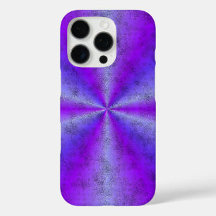 Rosa blauer Regenbogen in Elephant Skin Leather Op iPhone 16 Pro Hülle