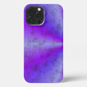 Rosa blauer Regenbogen in Elephant Skin Leather Op iPhone 13 Pro Max Hülle