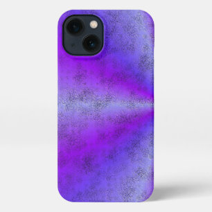 Rosa blauer Regenbogen in Elephant Skin Leather Op iPhone 13 Hülle