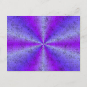 Rosa blauer Regenbogen in Elephant Skin Leather Op Postkarte
