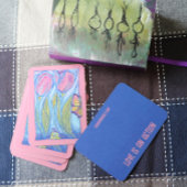 Rosa Blauer Schmetterling Seezunge Visitenkarte