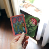 Rosa Blauer Schmetterling Seezunge Visitenkarte