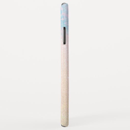 *~* Rosa Blauer Sparkle Gold Glitzer Mermaid Initi Case-Mate iPhone Hülle (Hinten/Rechts)