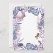 Rosa Blauer Weihnachtsgebäck Polterabend Einladung (Rückseite)