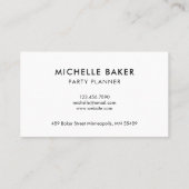 Rosa blaues Aquarell Ombre modern Visitenkarte (Rückseite)